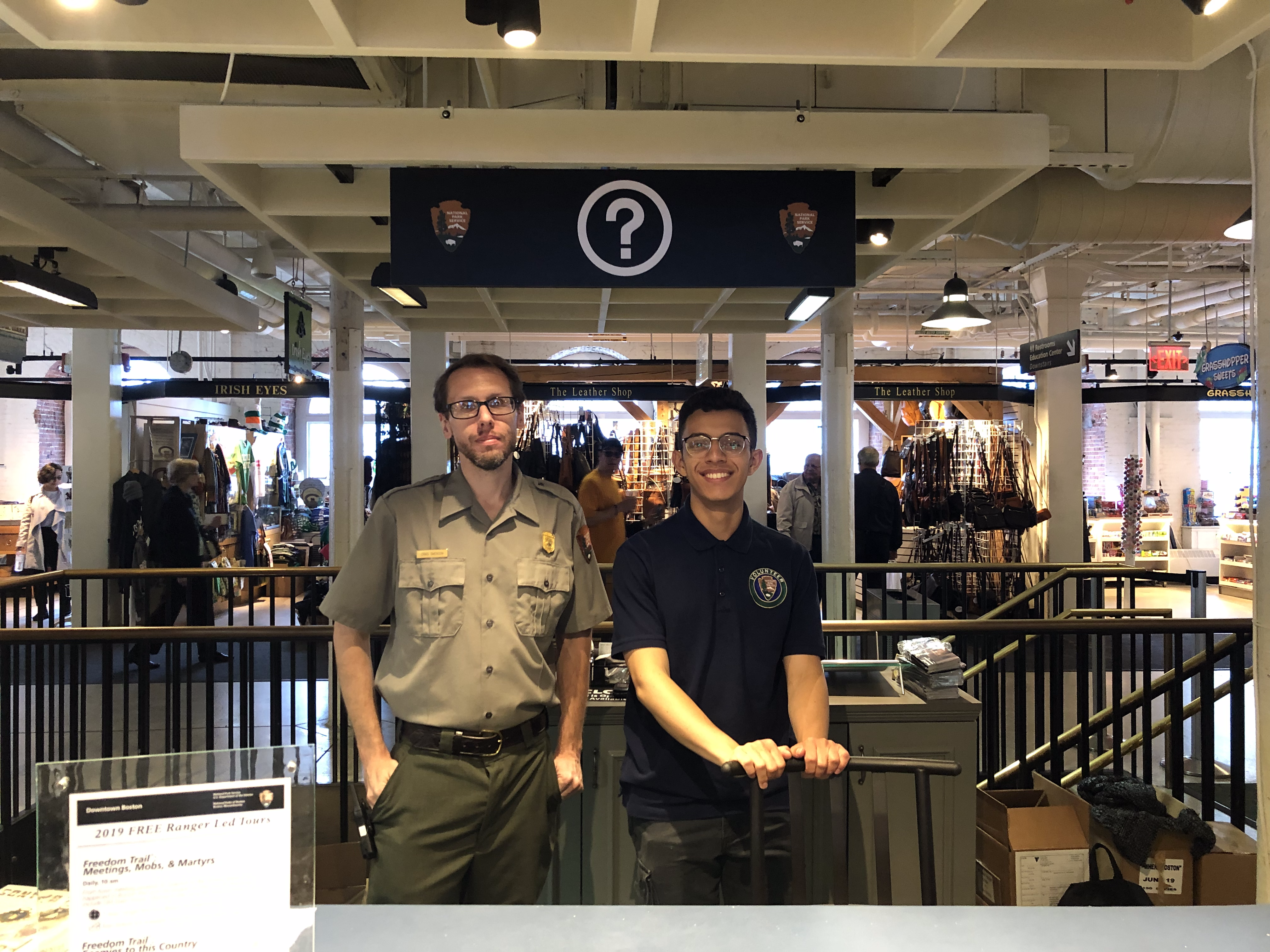 Photo taken during user research on the Freedom Trail